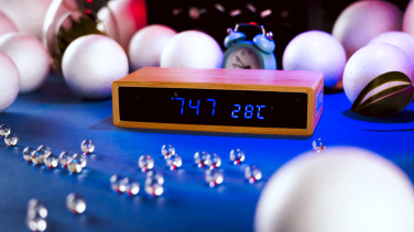 Logo trade promotional products image of: Desk clock TRONDHEIM